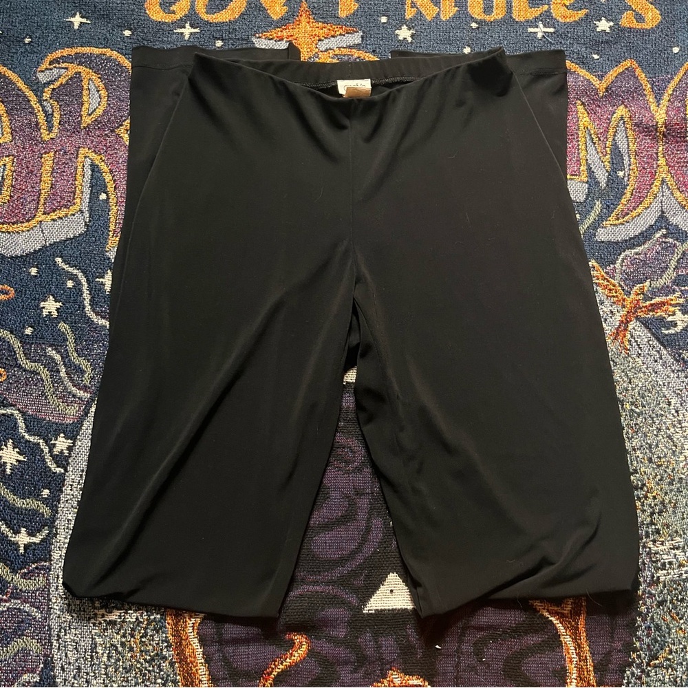 Vintage Y2K Cache Black Silk Blend Stretch Pants - XS - High Waisted Leggings